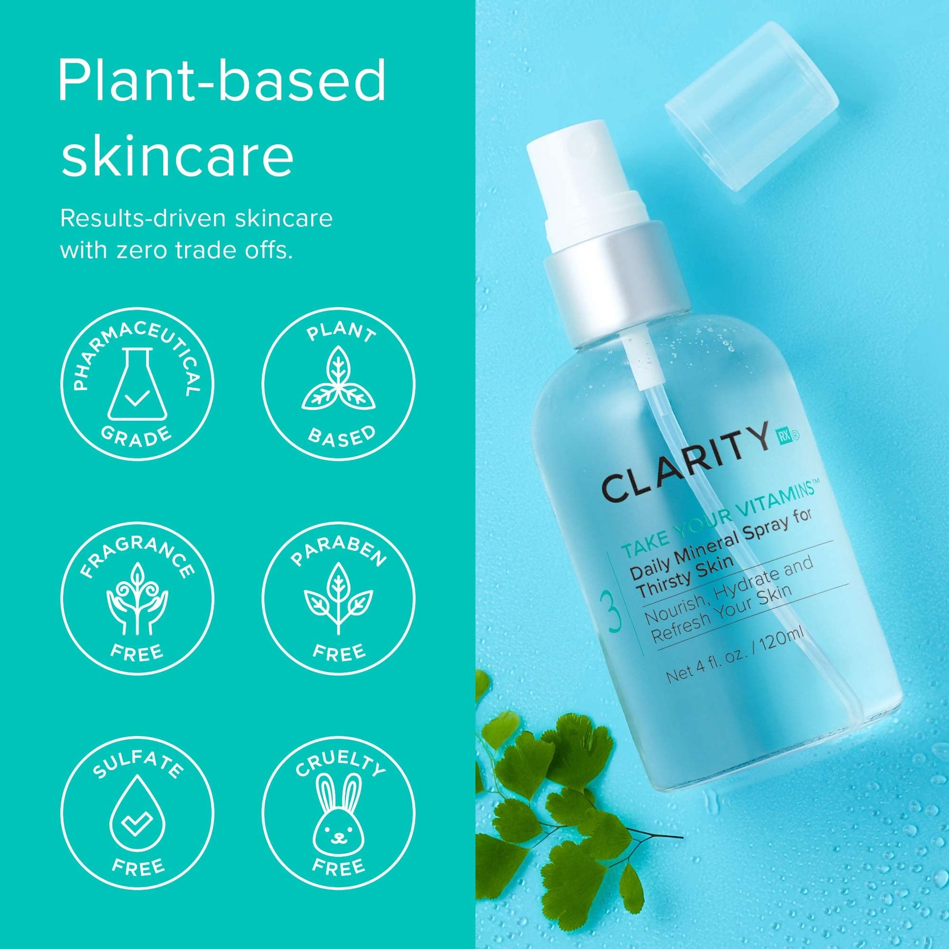 ClarityRx Vitamins Daily Mineral Spray , 4 Fl Oz (packaging may vary)