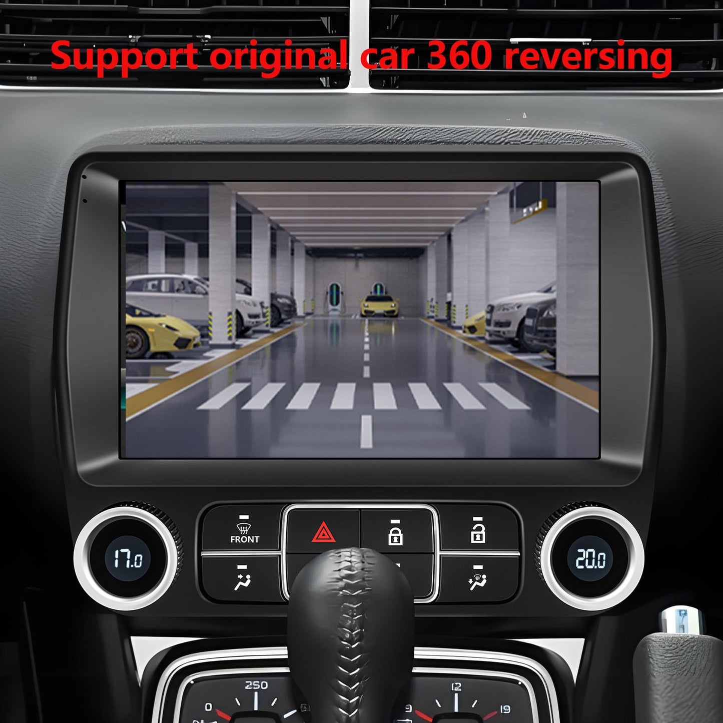 Estéreo de coche Android para Camaro 2008-2015, pantalla táctil HD de 9.1 pulgadas, WiFi, navegación GPS, cámara de respaldo (2+32G)