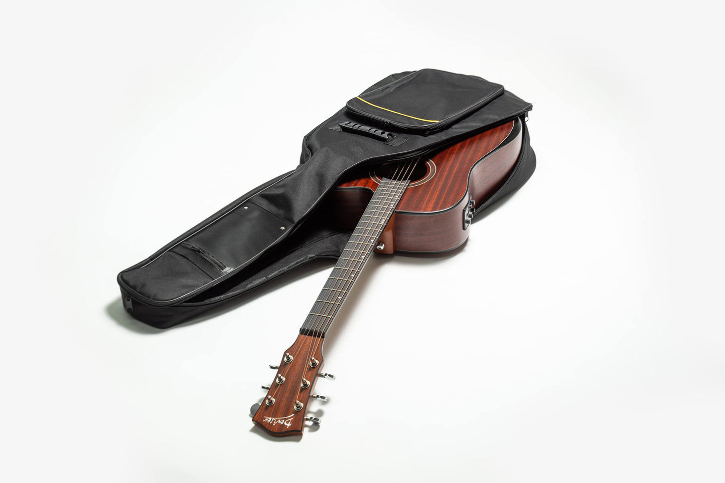 Guitarra Electroacustica Deviser LS550-41KL, cuerdas de metal, funda incluida, Sonido de buena calidad