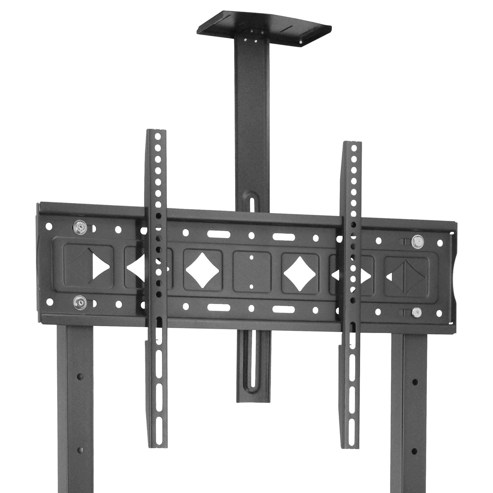 Lucky Owl Soporte de TV para Piso Carrito de 42"-85" Pulgadas Soporte de TV Grande (Y800-TVC4285) Dimensión 1.5mm Carga máxima de 50 kg VESA 600X400 Resistente Material Reforzado con rueditas.