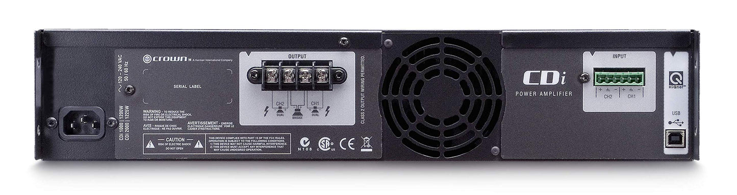Crown - Amplificador de potencia, Negro, 500 watts power
