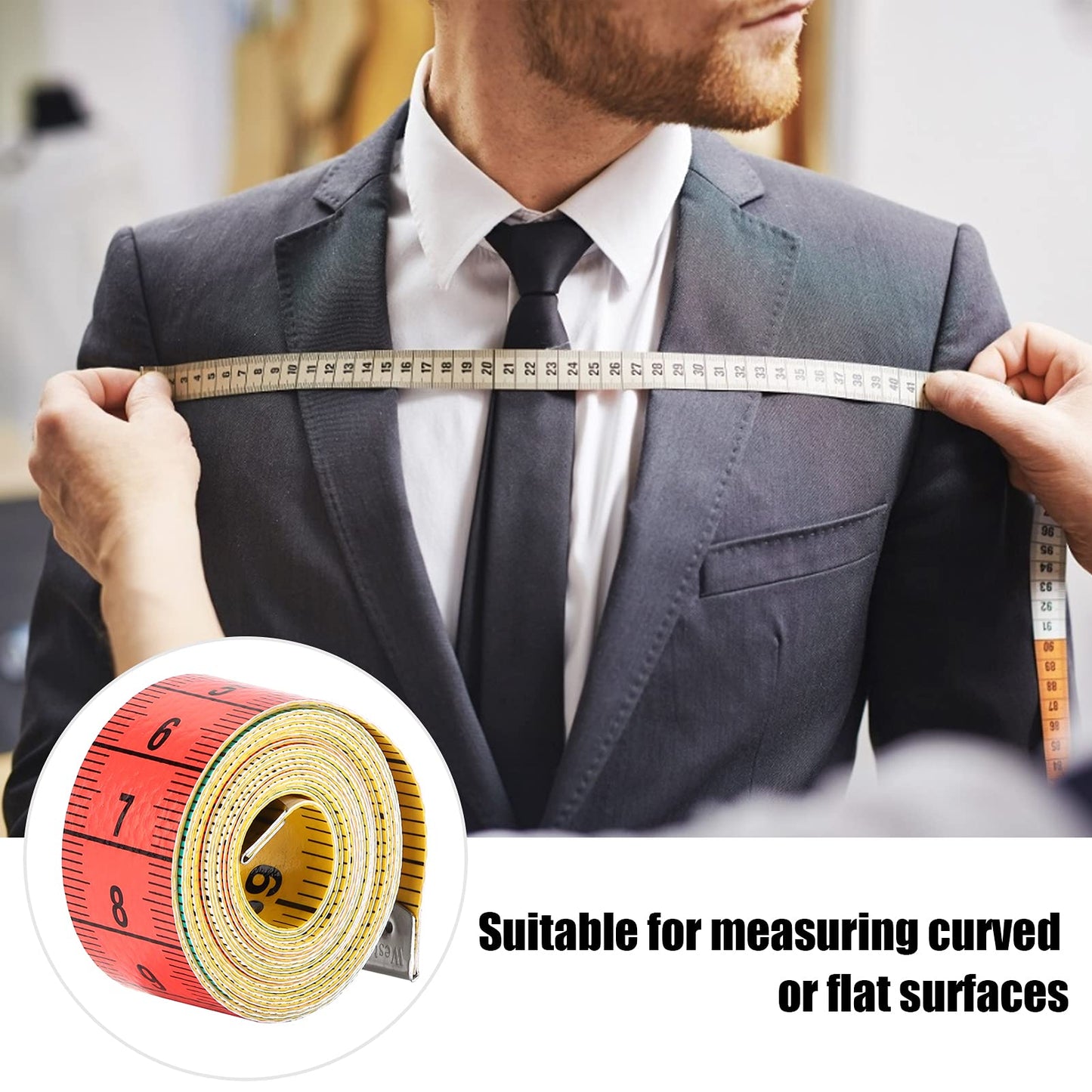 Cinta Métrica Multiusos Suave Portátil para Tienda de Ropa y Hogar