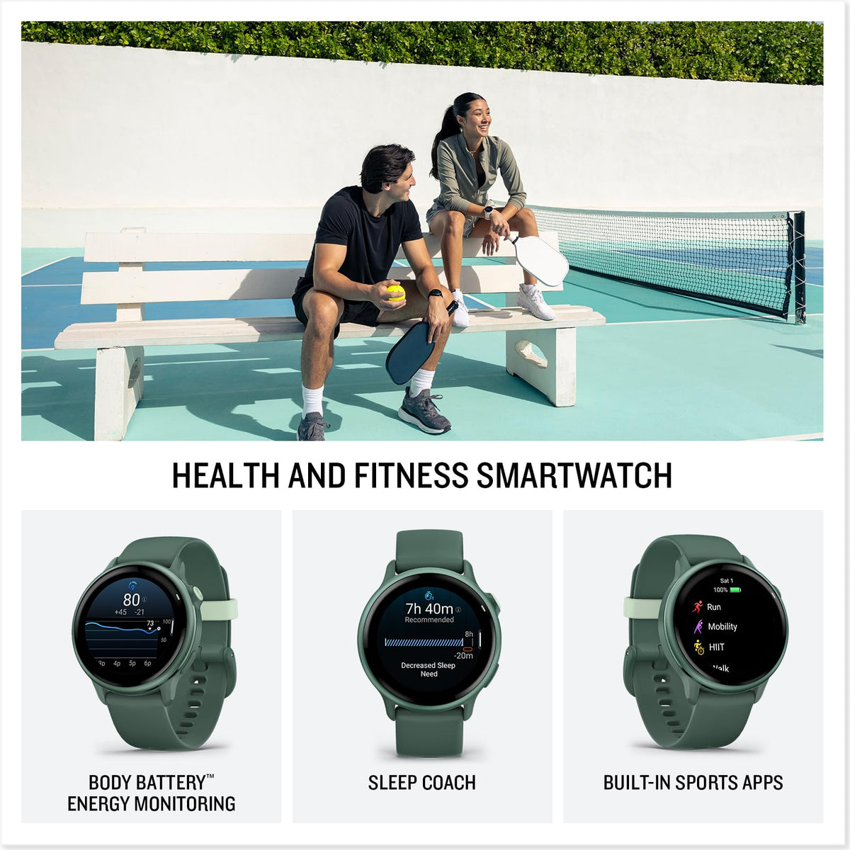 Reloj Inteligente Garmin vívoactive 6 Negro con Pantalla AMOLED y Larga Duración de Batería