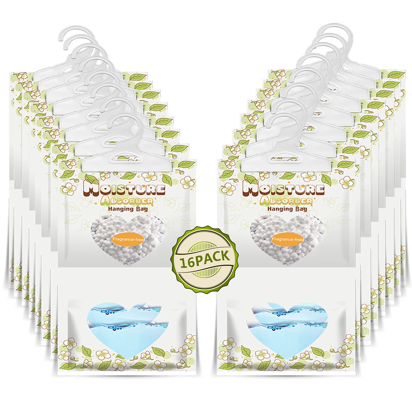 Bolsas Deshumidificantes ZSPENG Blanco 220 g Absorción de Humedad para Armario, Sótano, Bodega o Almacén