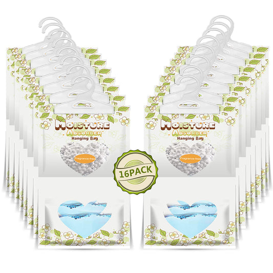 Bolsas Deshumidificantes ZSPENG Blanco 220 g Absorción de Humedad para Armario, Sótano, Bodega o Almacén
