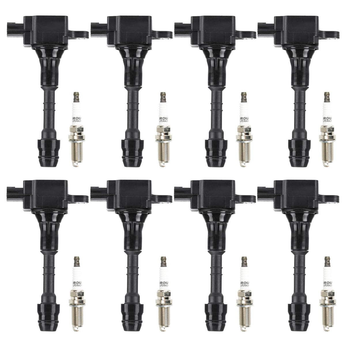 Paquete de Bocinas de Encendido y Bujías de Iridio para Infiniti y Nissan SUV 5.6L V8 2004-2007