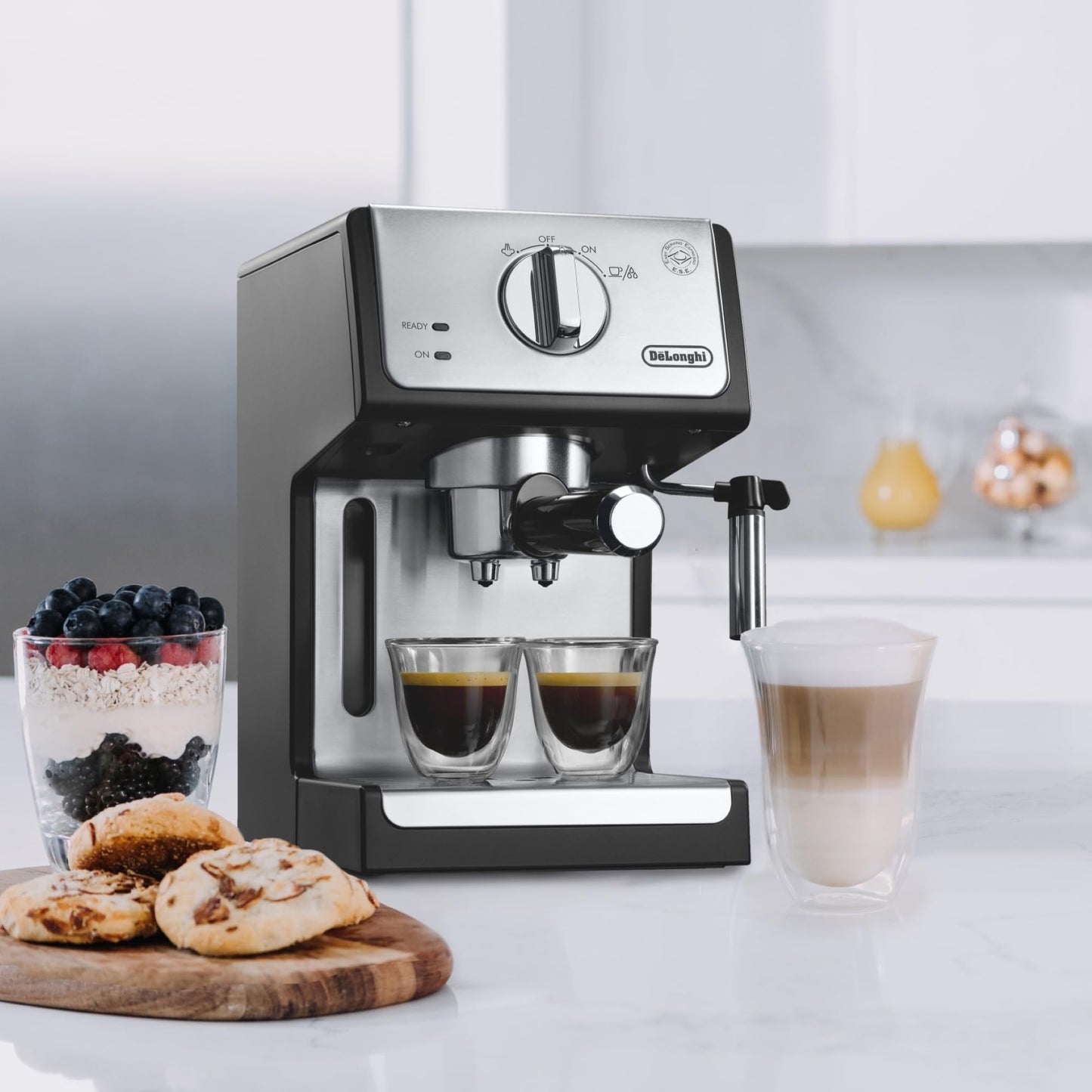 De'Longhi ECP3420 - Máquina de espresso con sistema avanzado de capuchino de 15 bares de presion, color negro