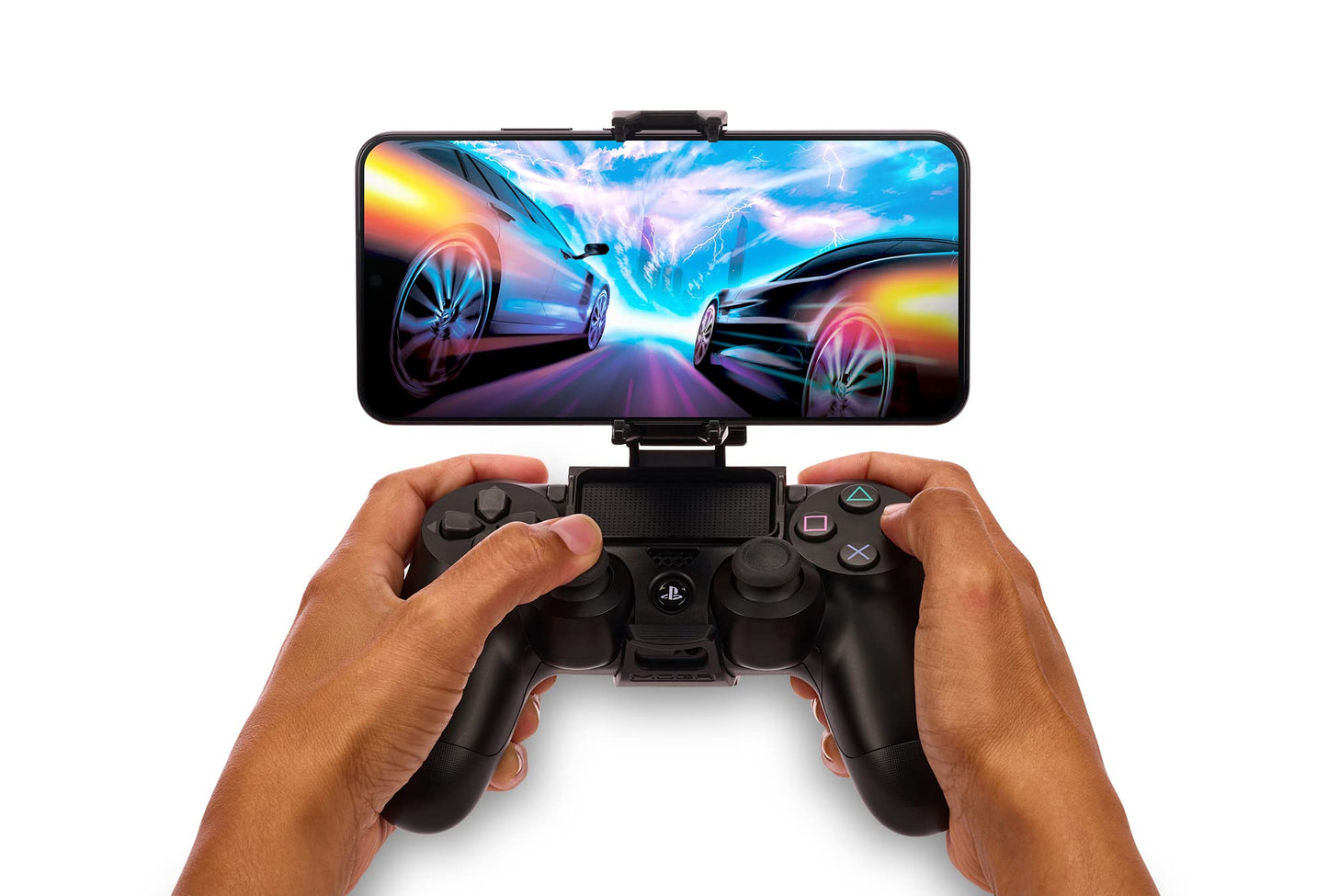 Cargador Inalámbrico PowerA MOGA Negro para Controles DualSense y DualShock 4