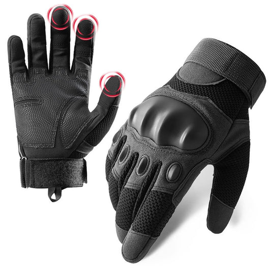 IOAGSVW Guantes de Moto Pantalla Táctil, Antideslizantes de Guantes Tácticos para Hombres, Protección de Nudillos y Dedos Táctiles, para Ciclismo, Motocicleta, Escalada, Senderismo (Negro, Medium)