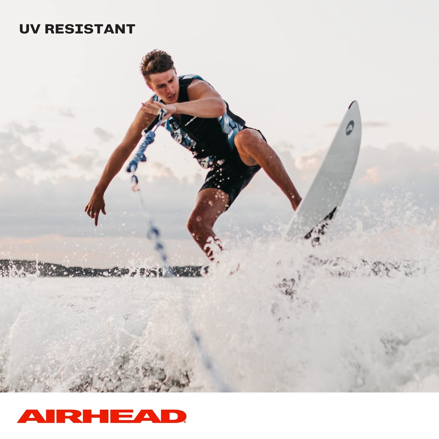 Cuerda WakeSurf Airhead 16 Pies Trenzado en Espiral