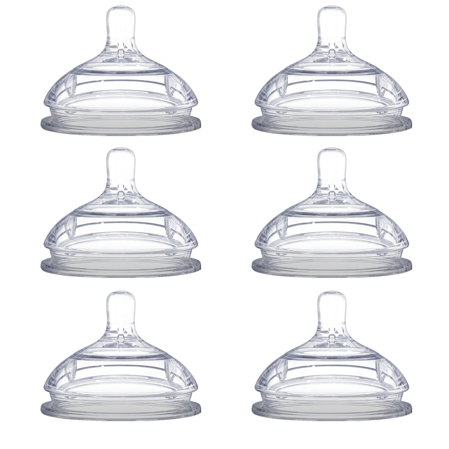 Comotomo Replacement Nipples, Slow Flow (0-3 Months) - 2 Count, 3 Packs by Comotomo