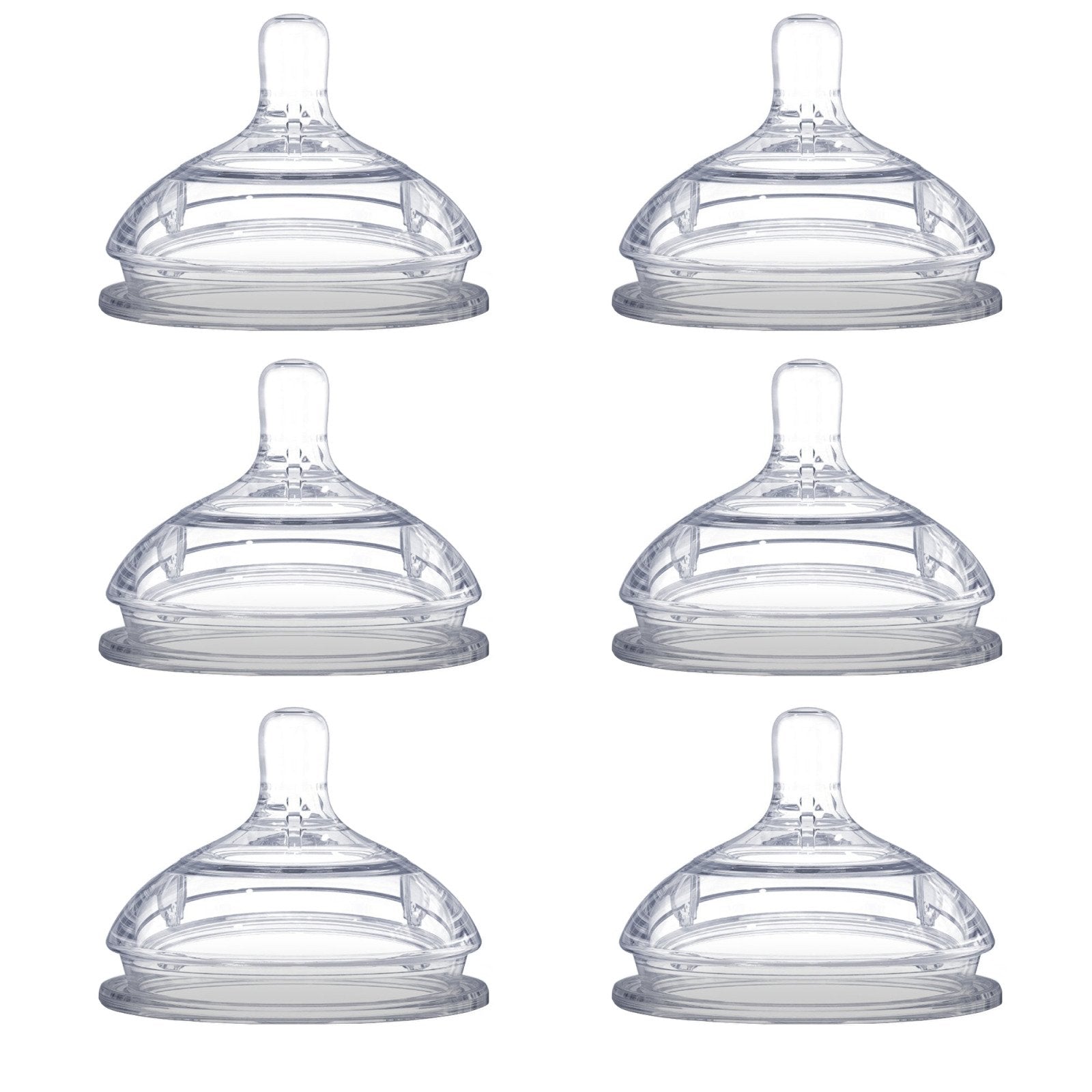 Comotomo Replacement Nipples, Slow Flow (0-3 Months) - 2 Count, 3 Packs by Comotomo