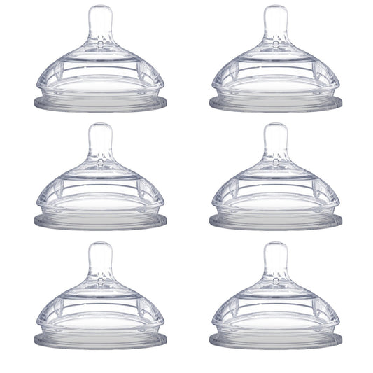 Comotomo Replacement Nipples, Slow Flow (0-3 Months) - 2 Count, 3 Packs by Comotomo