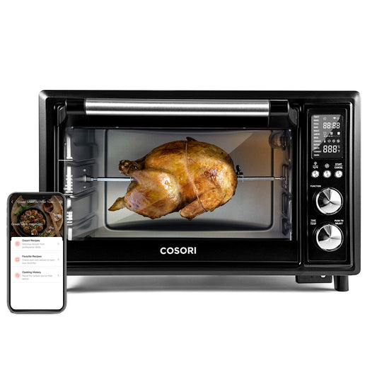 COSORI Smart 12 en 1 Air Fryer Tostadora Deshidratador de encimera para horno para pollo, 30L, Negro