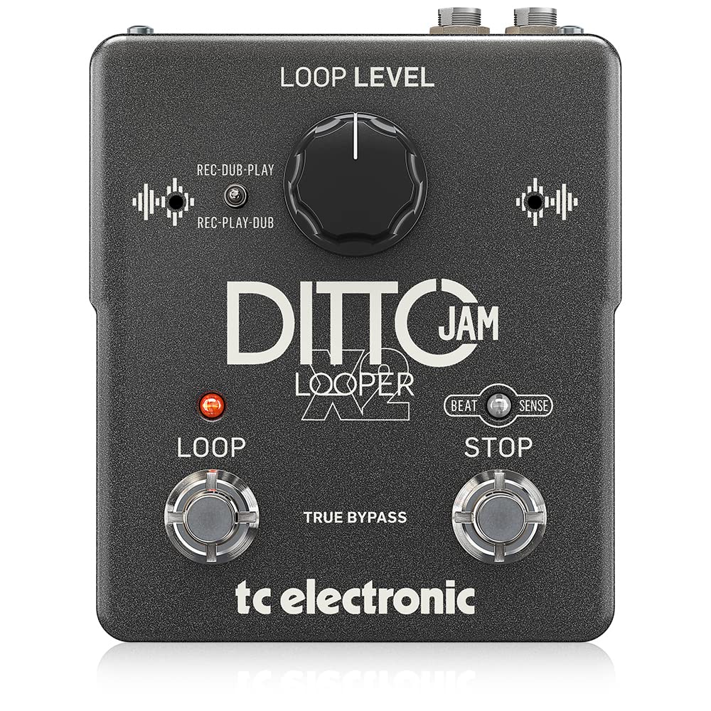 Pedal de Efectos de Bucle de Guitarra TC Electronic Negro Ditto JAM X2