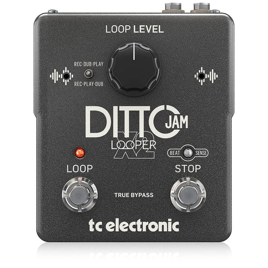 Pedal de Efectos de Bucle de Guitarra TC Electronic Negro Ditto JAM X2