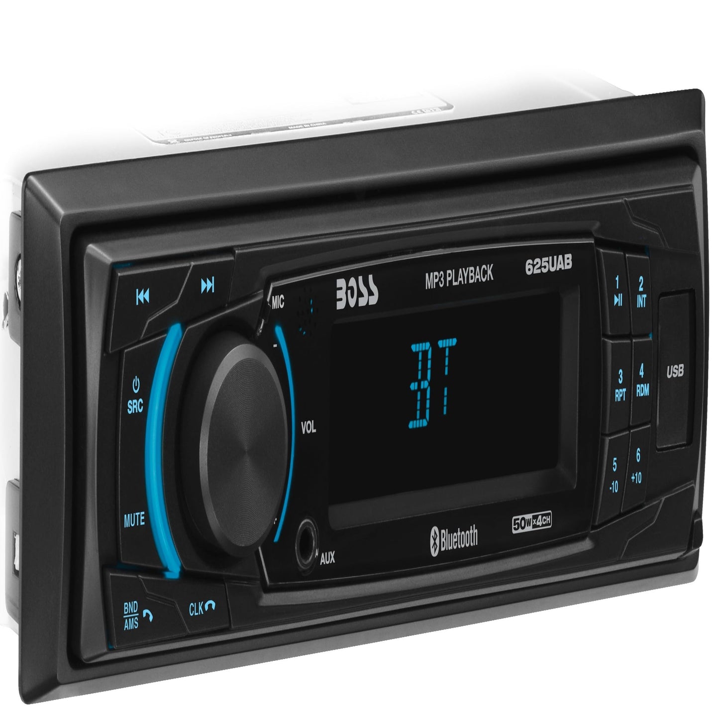 Boss Audio Systems Receptor de Radio de Estado sólido Am/FM con Bluetooth y MP3