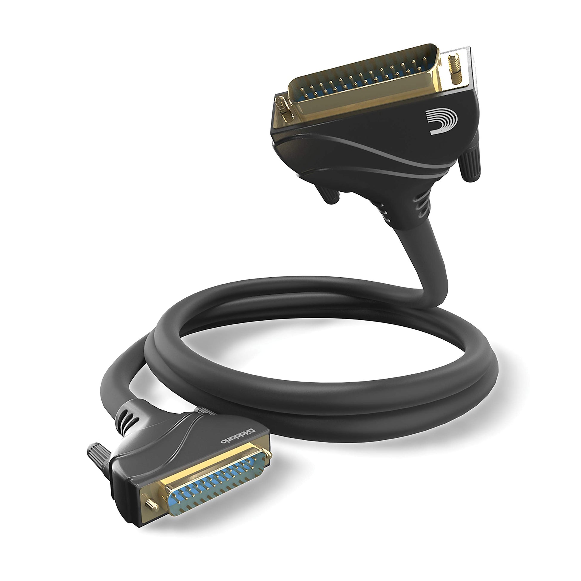 Sistema Modular de Cable de Audio D'Addario Negro con 8 Canales Blindados y Conectores DB25 25 Pies