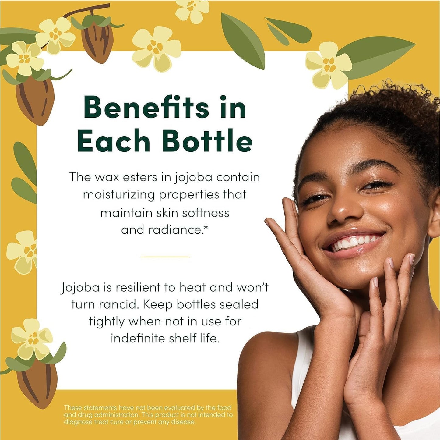 HobaCare 100% Pure Jojoba 1 Liter 33 Oz