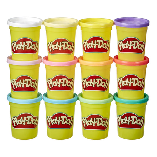 Paquete de Masa Modeladora Play Doh Colores Primaverales 12 Latas 112 Gramos No Tóxica