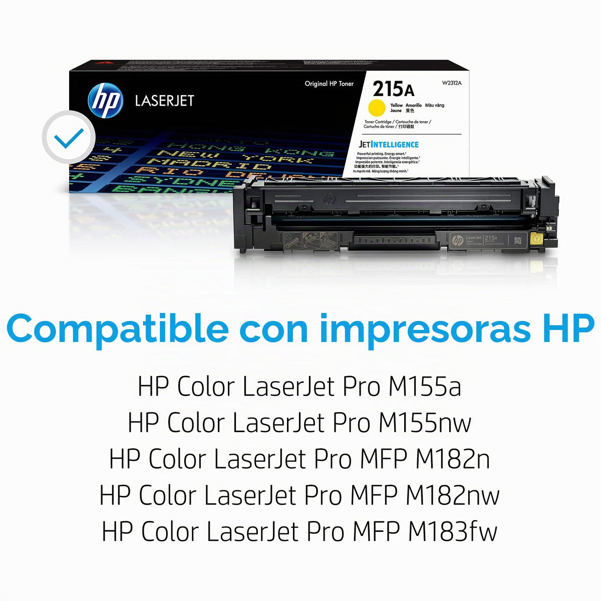 Tóner LaserJet Original HP Amarillo 215A