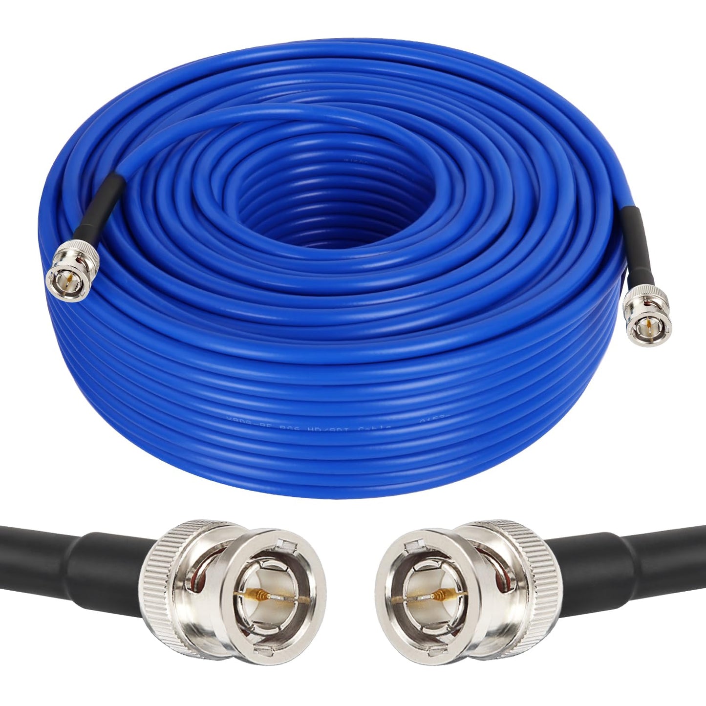 XRDS -RF Cable SDI 12G 45.7m, Cables de Video SDI 3G/6G/12G 75ohm Cable BNC Macho Soporta HD-SDI/3G/6G-SDI/4K/8K para Convertidor de Cámara de Seguridad de Video