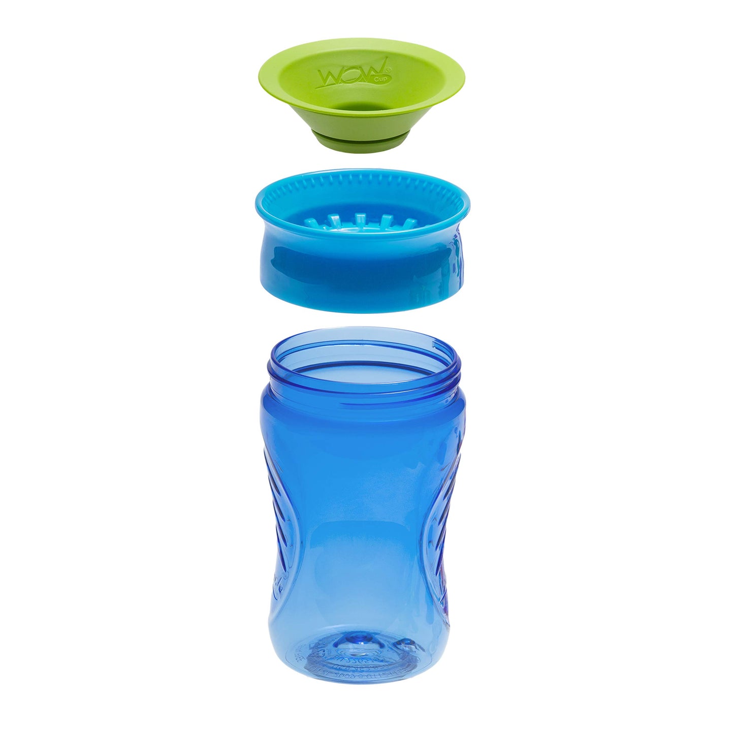 Taza Wow para niños 360 taza para beber, azul, 10 onzas / 296 ml