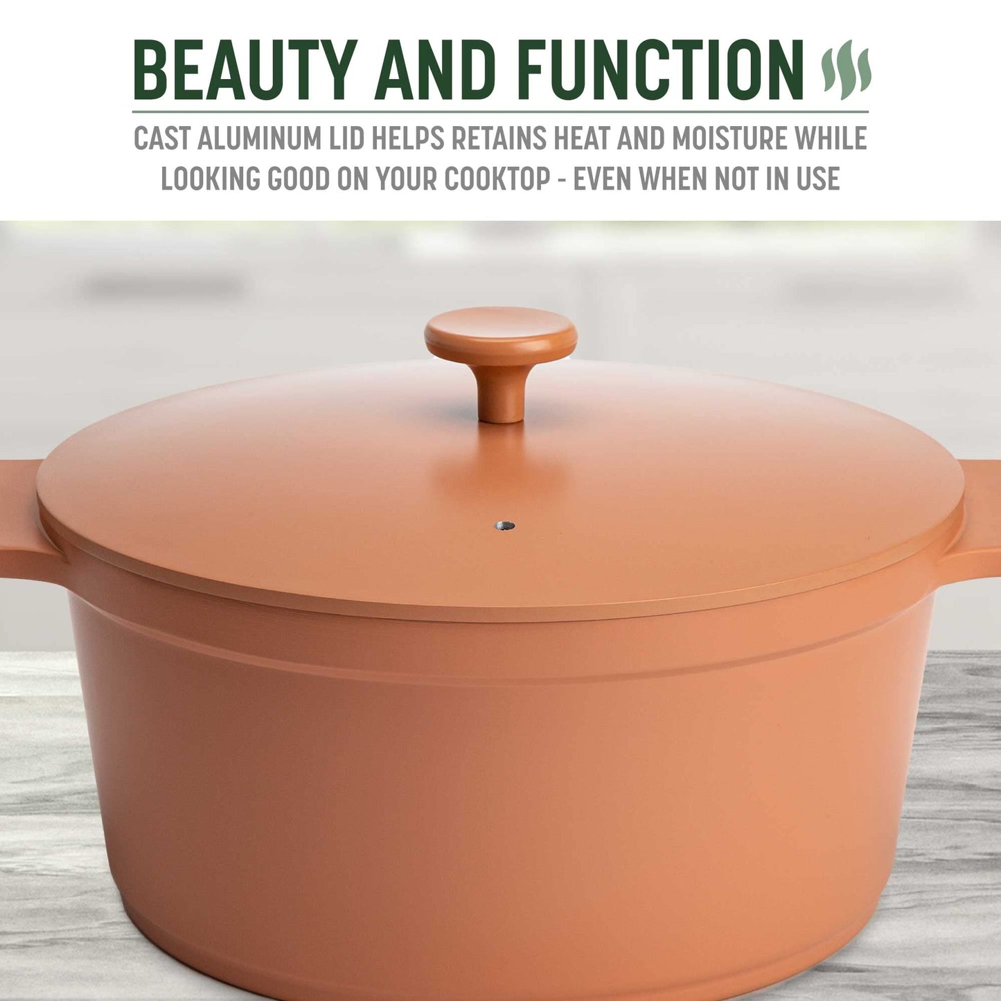 Goodful - Olla todo en uno, antiadherente de revestimiento múltiple, horno holandés fundido de alto rendimiento con tapa a juego, estante para asar y volteador, hecha sin PFOA, utensilios de cocina