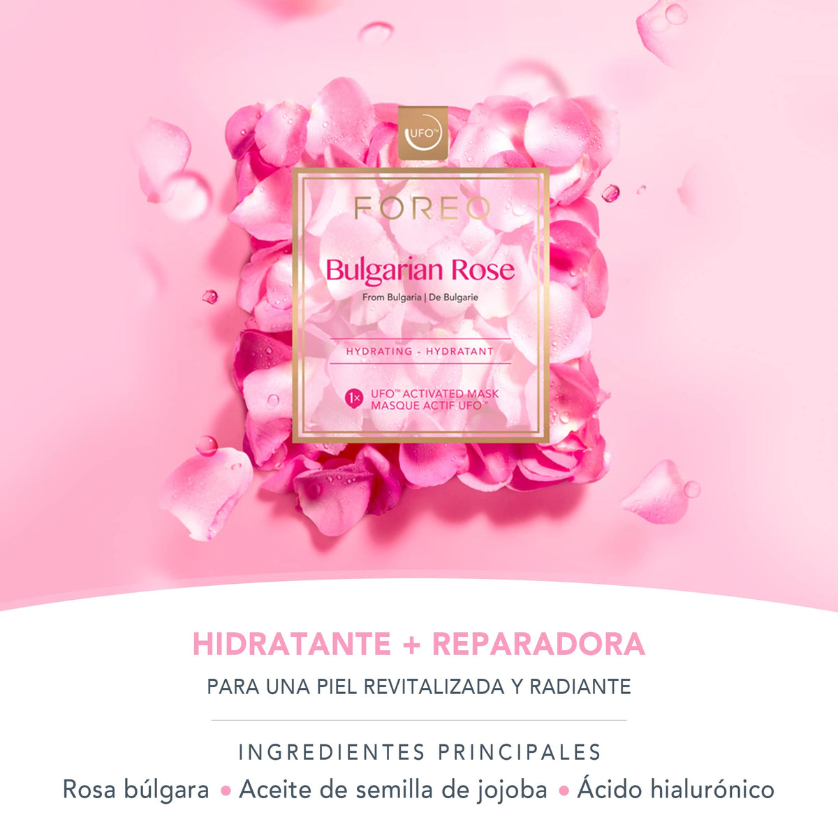 FOREO UFO Activated Mask Treatment for Anti-Aging, Bulgarian Rose
