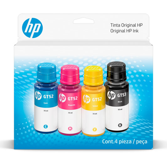 Botellas de Tinta HP Negro Cian Magenta Amarillo