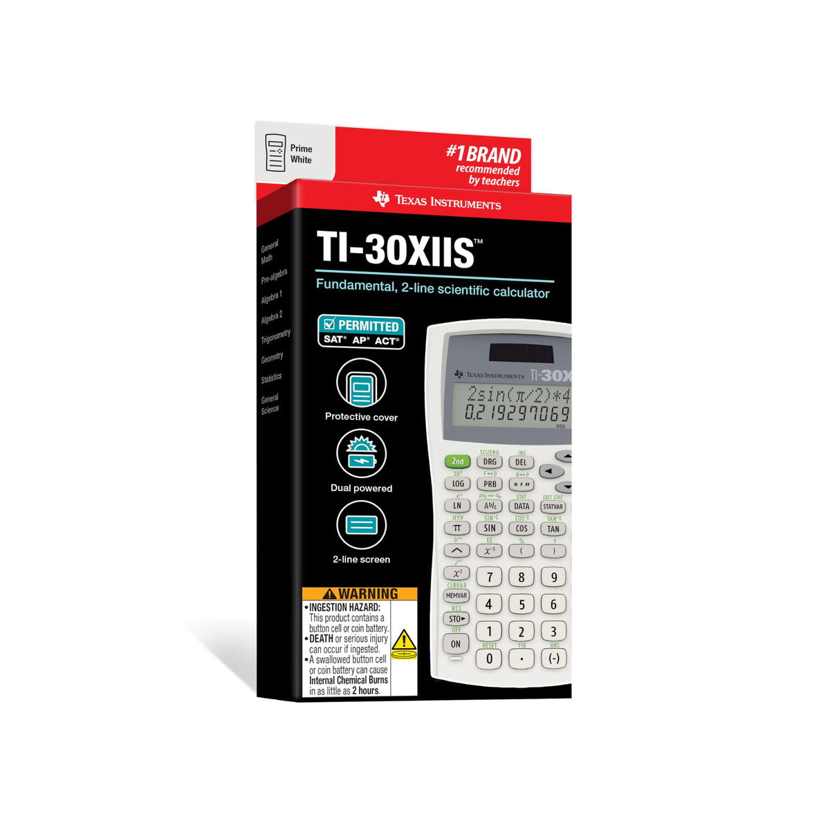 Calculadora Científica Texas Instruments Blanco 2 Líneas