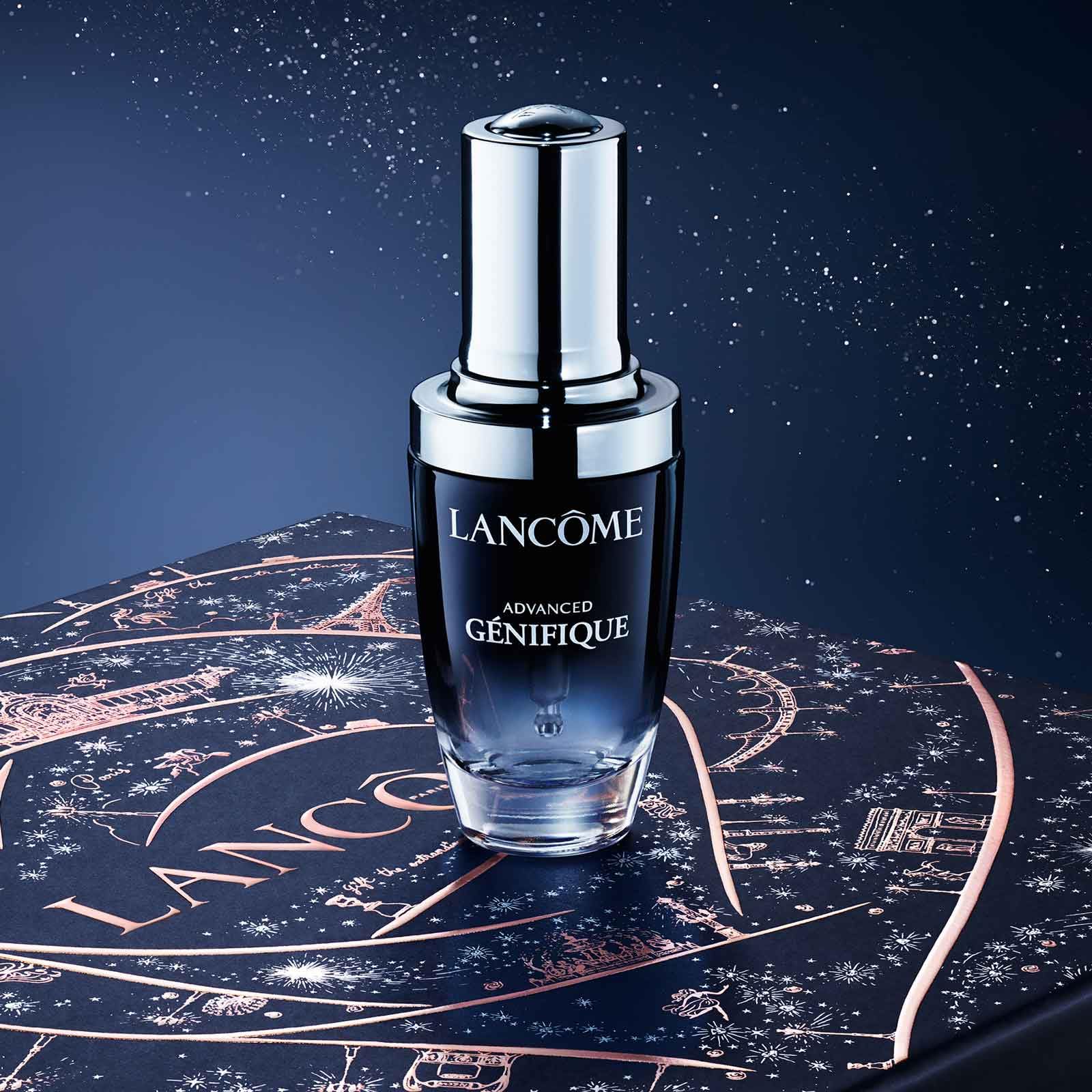 Lancôme, Advanced Génifique, Set de Regalo, Suero Advanced Génifique 50 ml y 10 ml + Crema Para Contorno de Ojos Advanced Génifique 5 ml, Para Una Piel Luminosa y Sin Líneas de Expresión, 2 Piezas