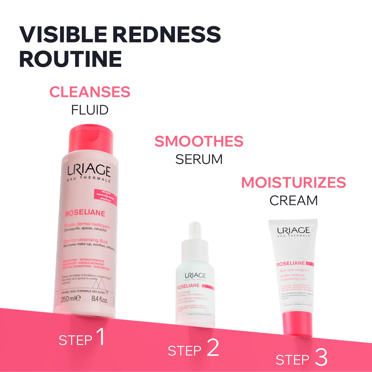 Crema Facial Uriage Roseliane Rica Anti-rojeces con Manteca de Karité y Extractos de Ginseng y Algas