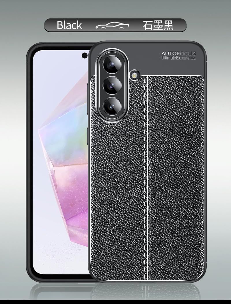 DABUNA Funda para Samsung Galaxy A36 5G Case Uso Rudo Protector de Cámara Duradero Suave Antihuellas Protector Cover (Negro)