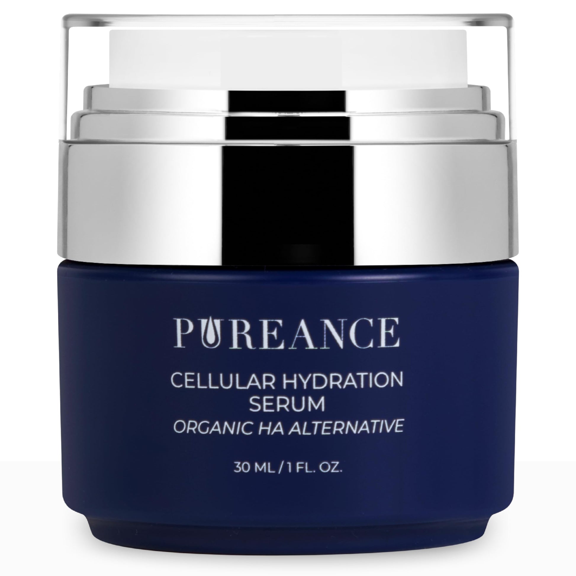 PUREANCE Suero Hidratante Orgánico Para La Cara - El Hongo Tremella Estimula El Colágeno Y El Crecimiento Celular, El Suero De Ácido Hialurónico Mejora La Humedad Y Nutre La Piel