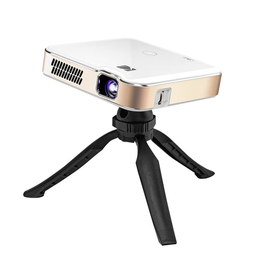 KODAK Proyector Inteligente HD portátil Luma 400 Mini Sistema de Cine en casa Compatible con Wi-Fi Bluetooth HDMI y USB de hasta 150” Resolución nativa de 720p (4K), 200 lúmenes ansi Trípode Incluido
