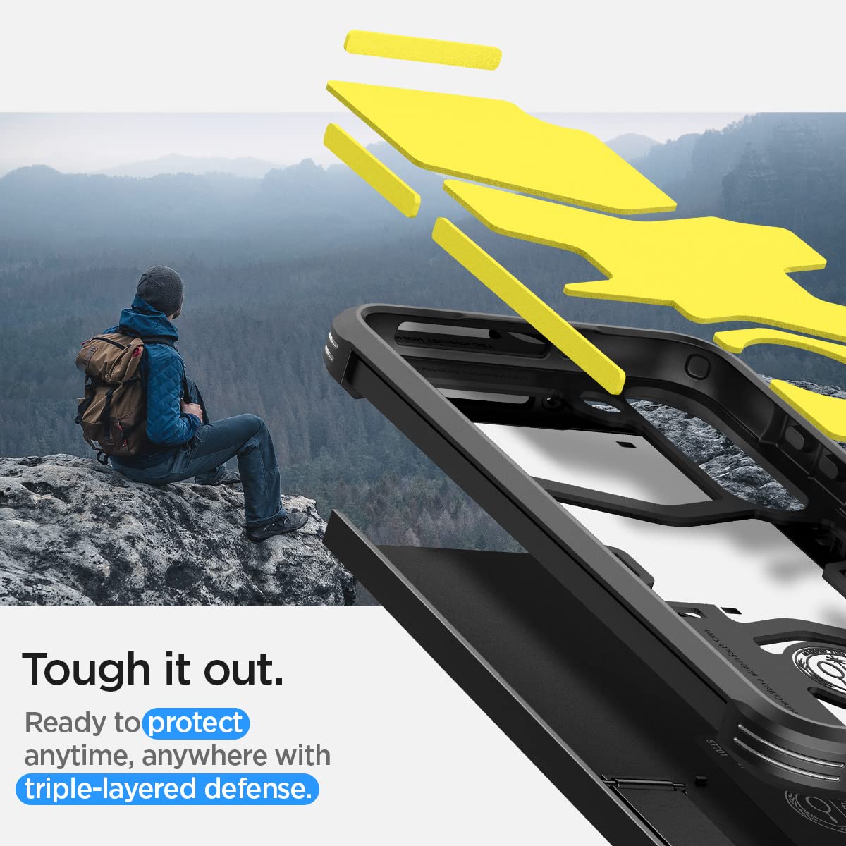 Spigen Funda Case Tough Armor para Samsung Galaxy S23 Plus (2023) - Black