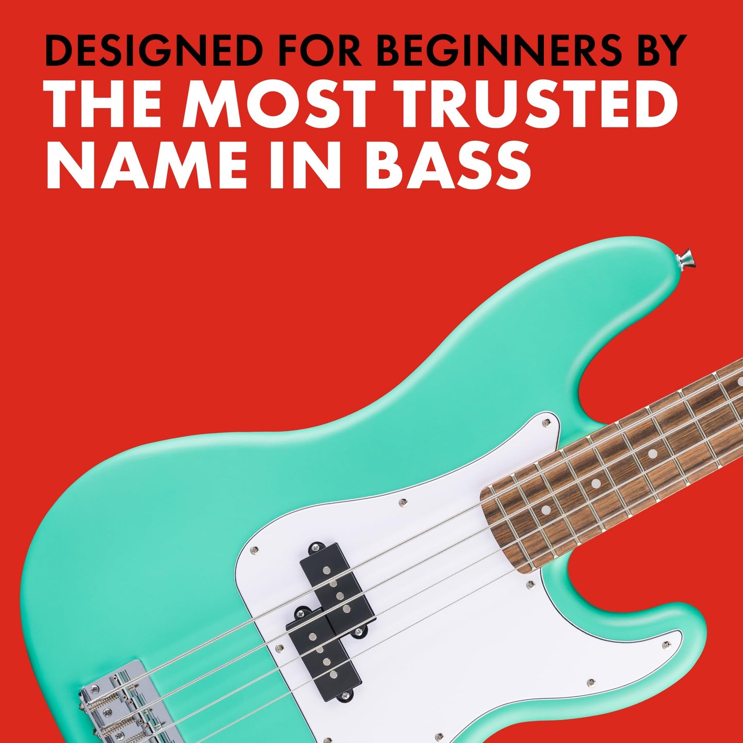 Debut Collection™ Precision Bass®, Laurel Fingerboard, White Pickguard, Sea Foam Green