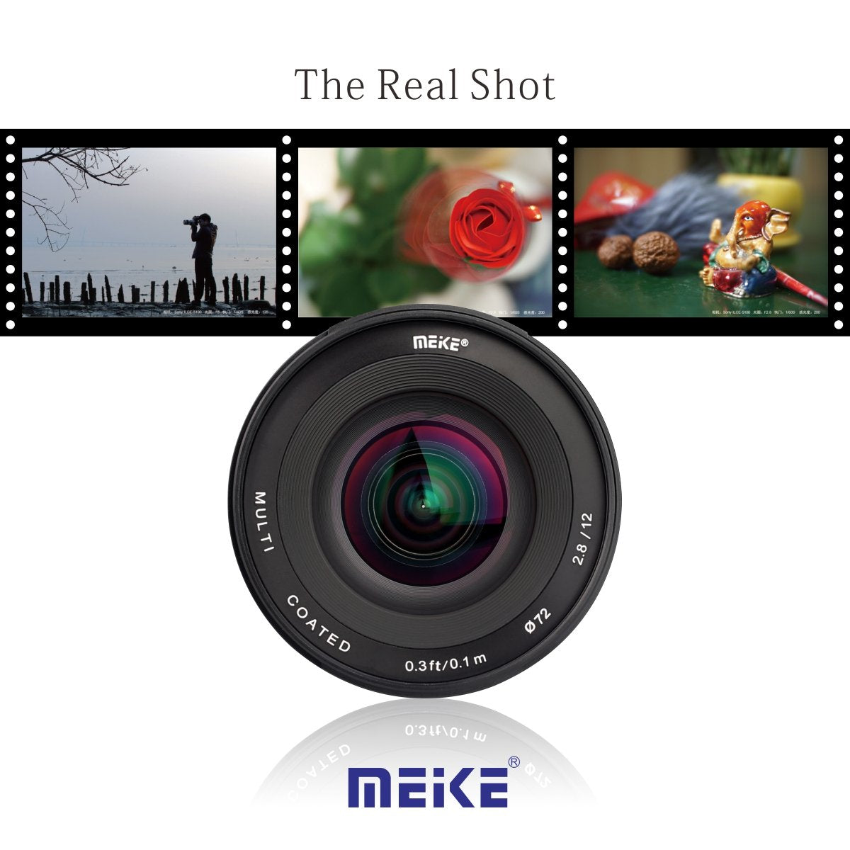 Lente Ultra Gran Angular Meike 12 mm F/2.8 Manual Negro para Cámaras sin Espejo Sony E Mount APS-C