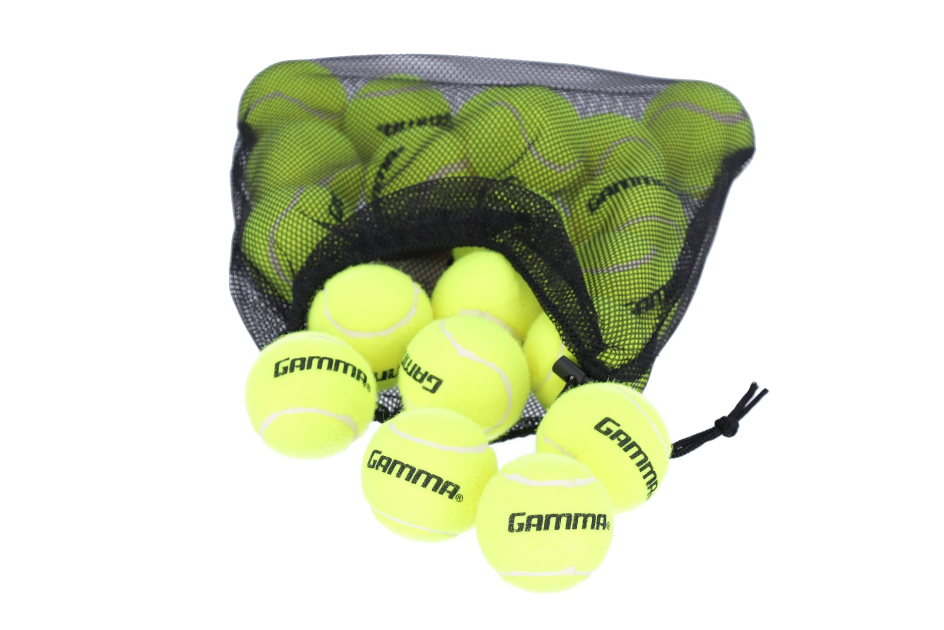 GAMMA Sports - Pelotas de Tenis sin presión con Malla para Pelotas de Tenis, Paquete de 20