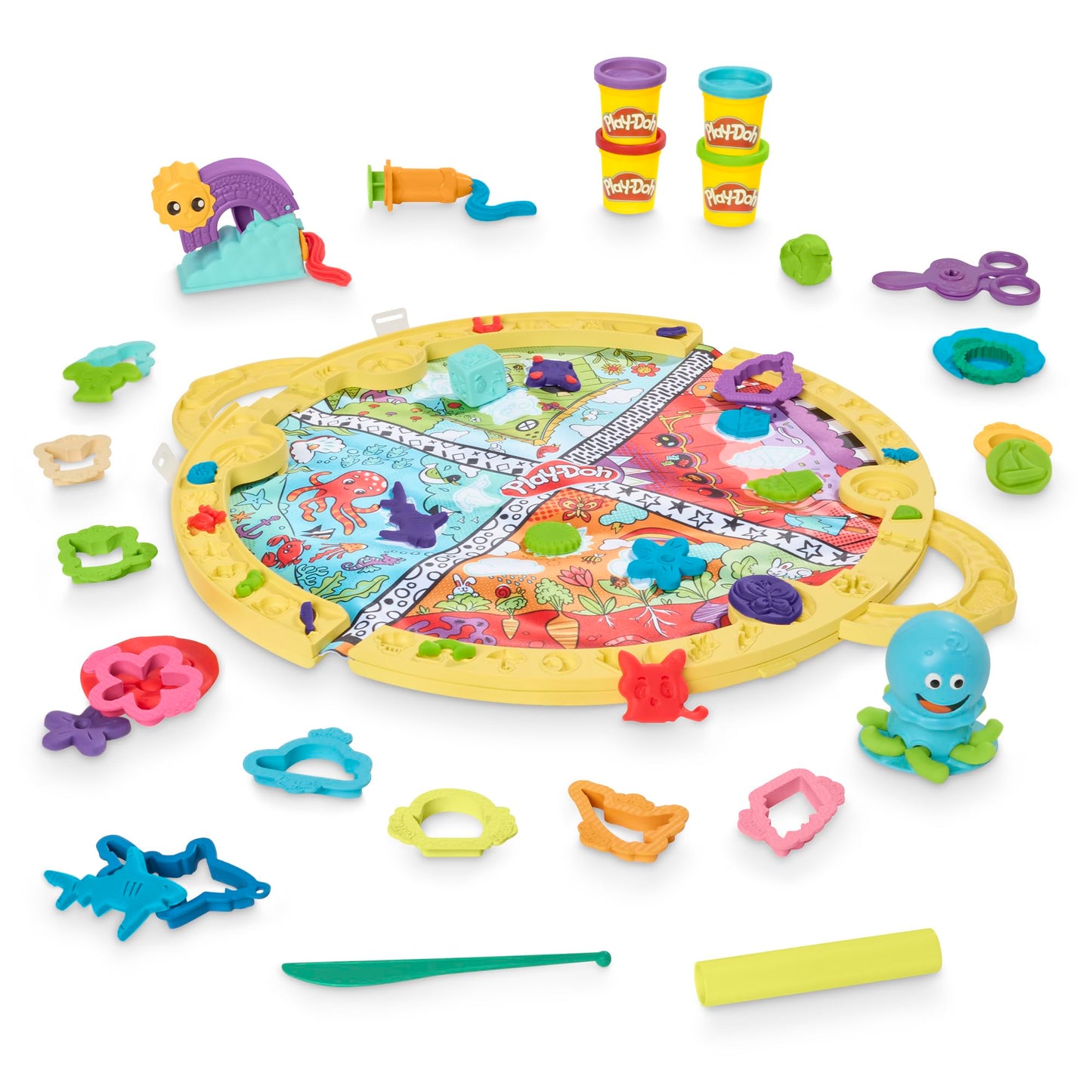 Set de Juego Portátil Play Doh con 19 Accesorios para Niños y Niñas