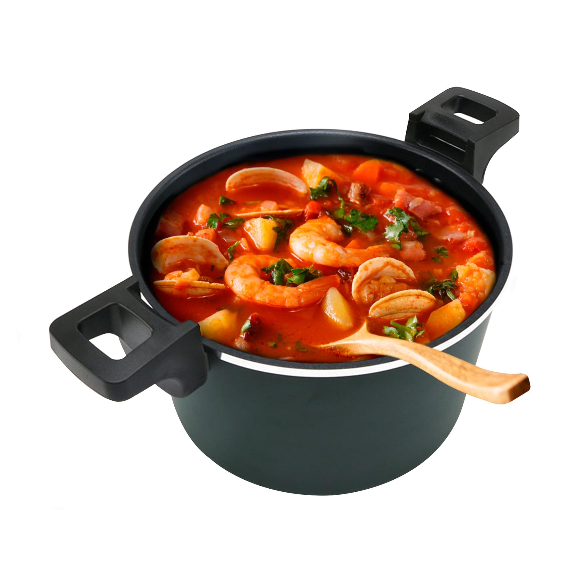 Olla de Presión MasterChef Hukën Express Plus Plata Alta Durabilidad 5L Anti-Adherente