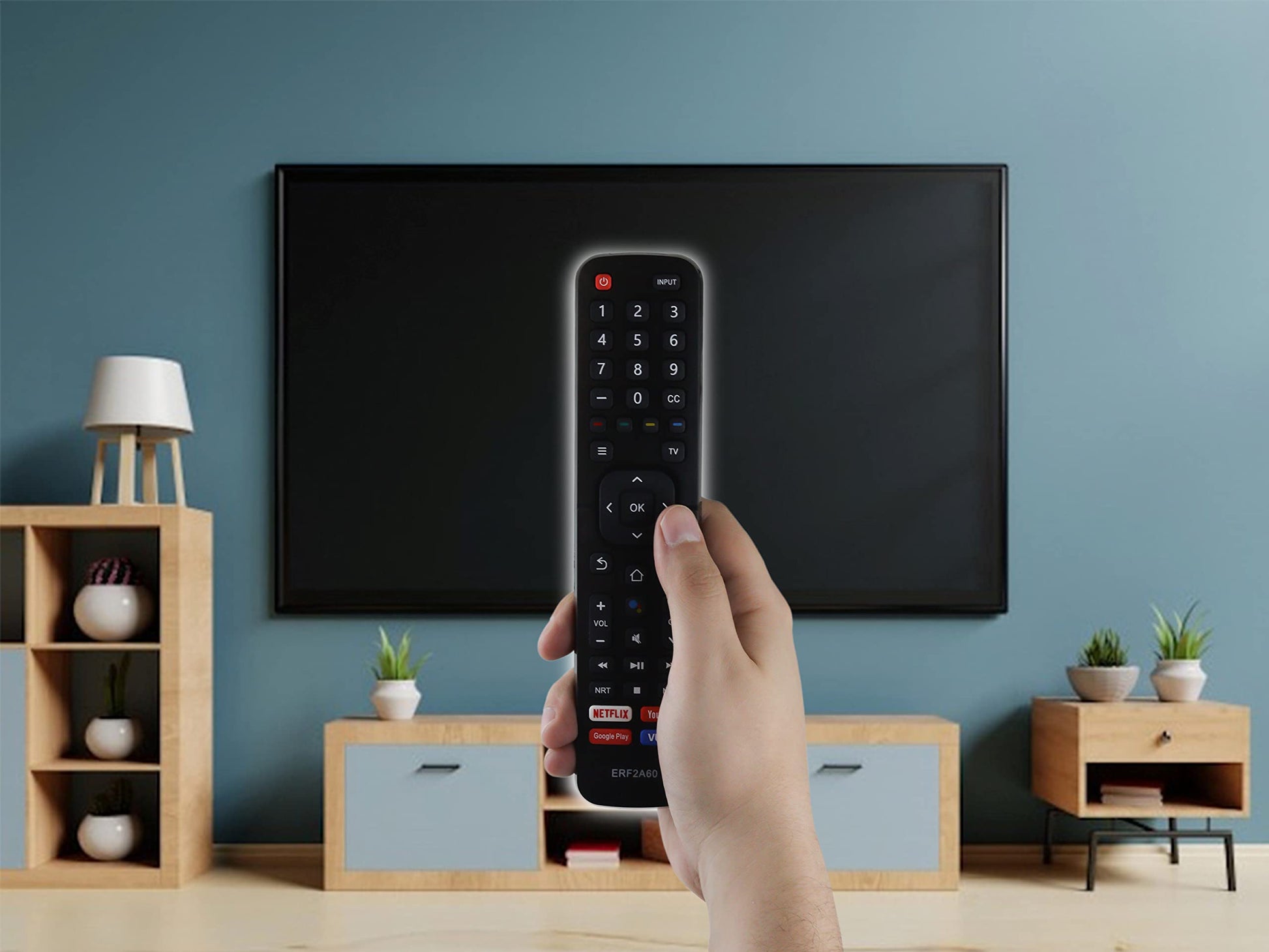 CONTROL EXPERT Control Remoto para Hisense Modelo ERF2A60 Smart TV Directo (No Incluye Comando de Voz)
