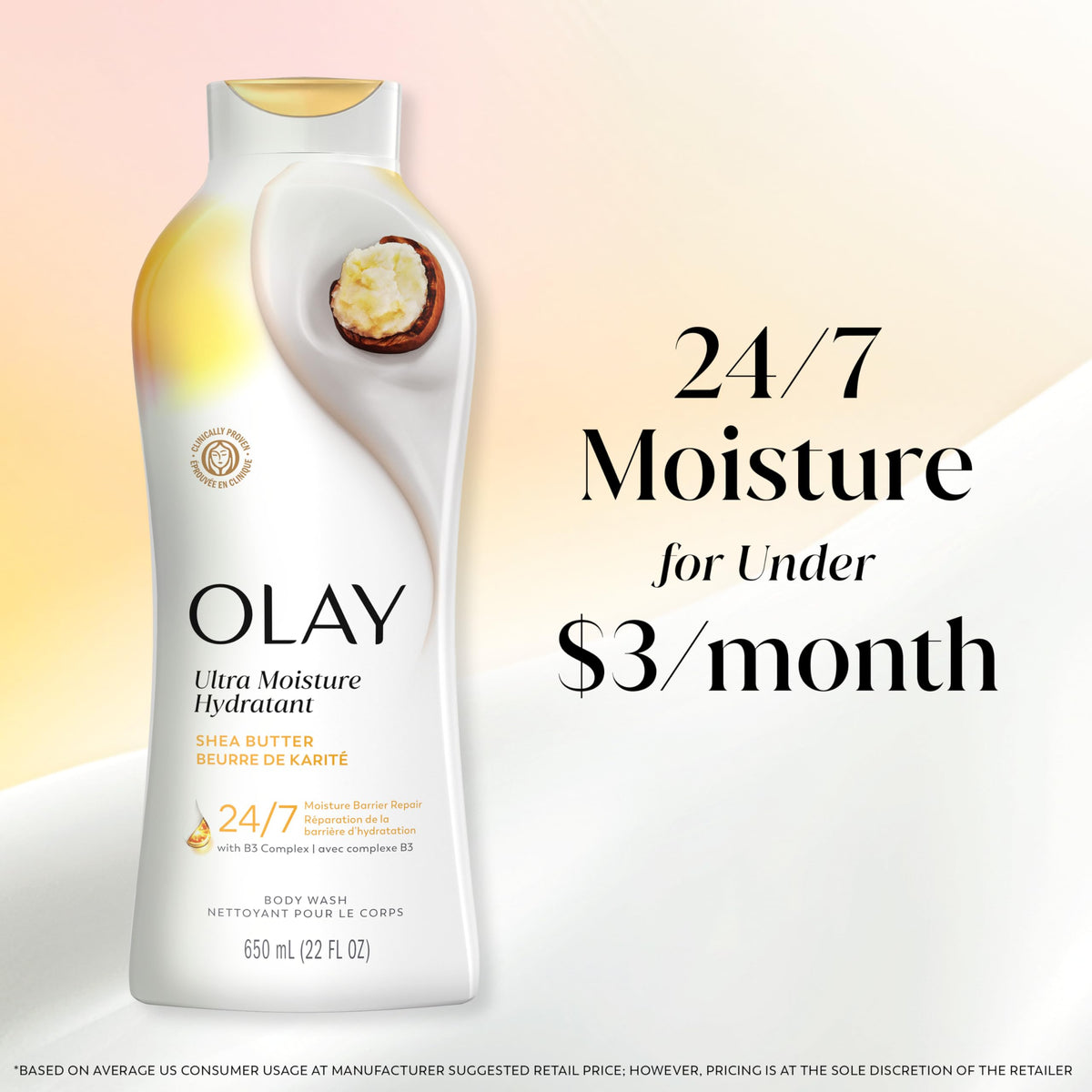 Olay Ultra Moisture Shea Butter Body Wash, 1.6 Pound
