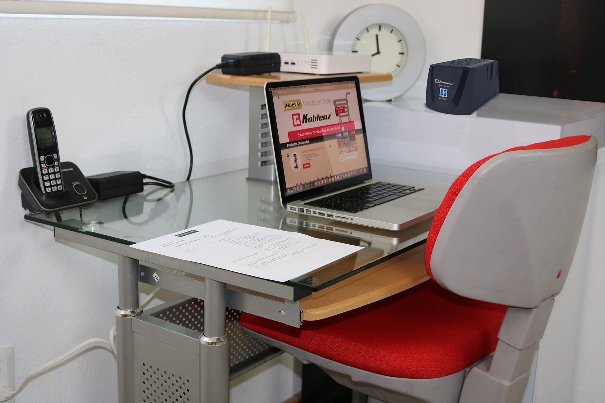 Regulador de Voltaje Koblenz para Computadoras en Protección Gold 1400 VA 800 W 8 Contactos