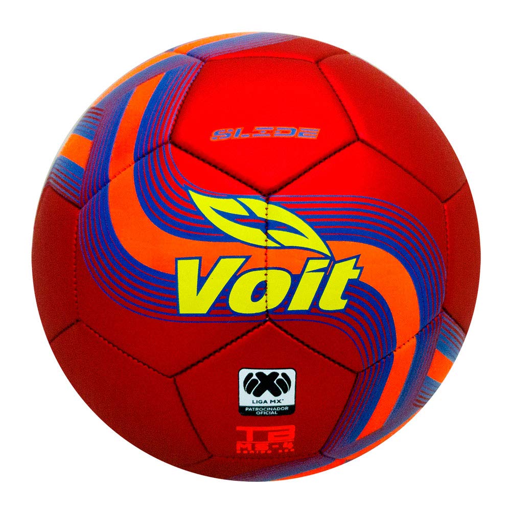 Balón de Fútbol Voit Multicolor Slide II Cosido a Maquina No.4
