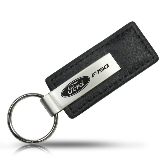 Au-Tomotive Gold, Inc. Ford F-150 Black Leather Key Chain
