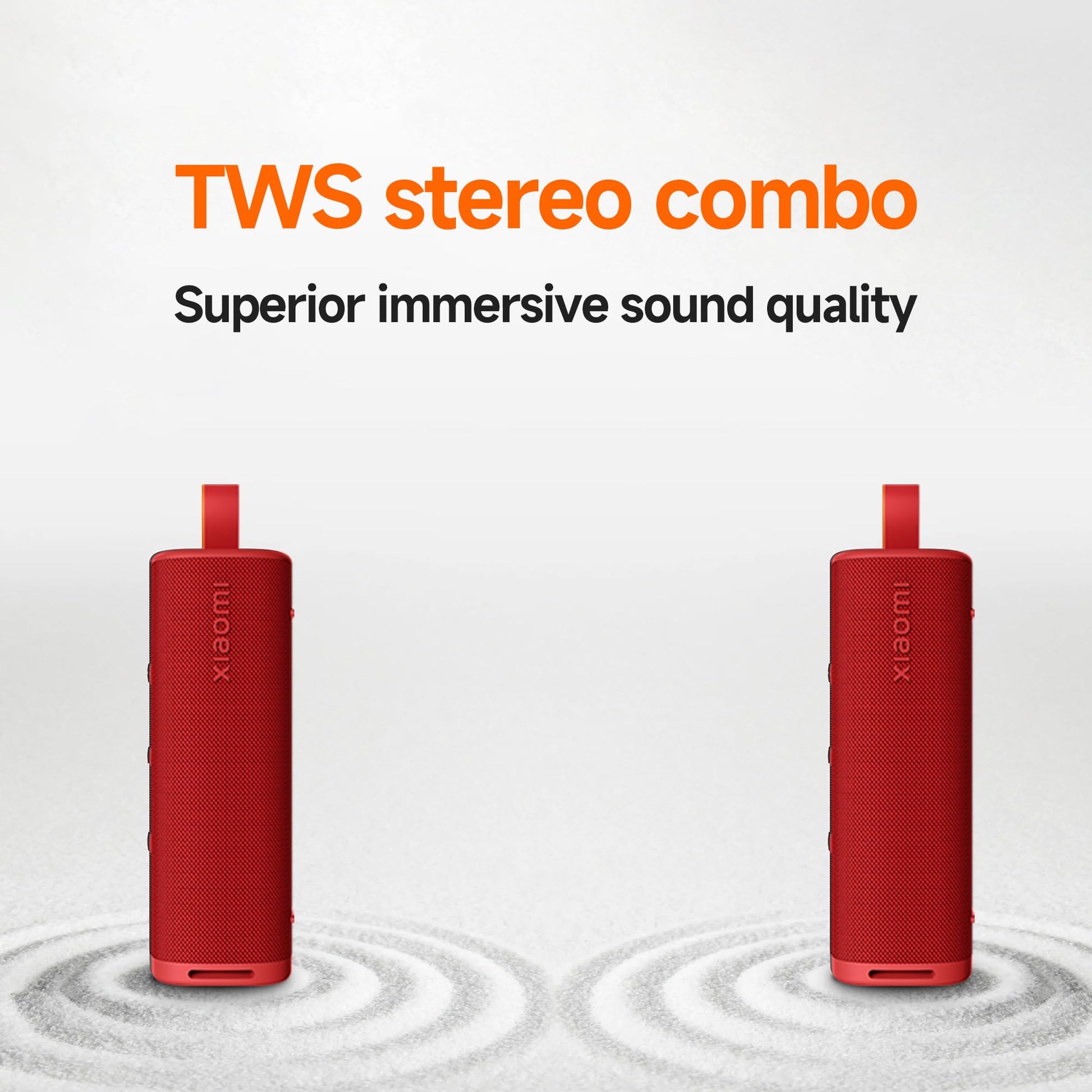 Altavoz Bluetooth portátil Xiaomi (30 W), sonido, estéreo inalámbrico verdadero, Bluetooth 5.4, IP70 impermeable, reproducción de larga duración, rojo
