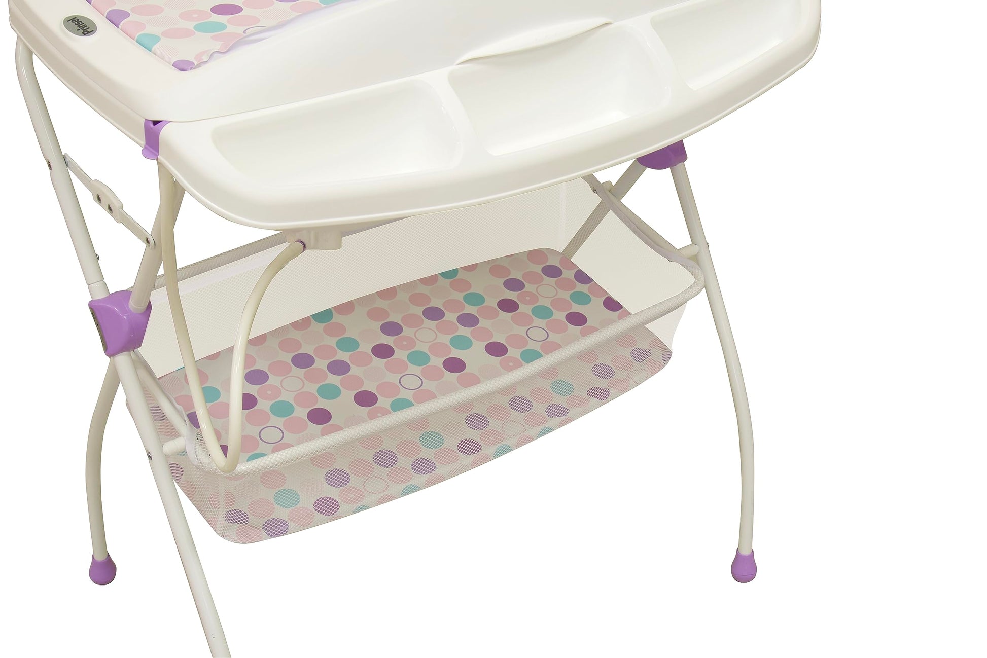 Bañera Desarmable Prinsel Rosa Multicolor con Impresión de Círculos