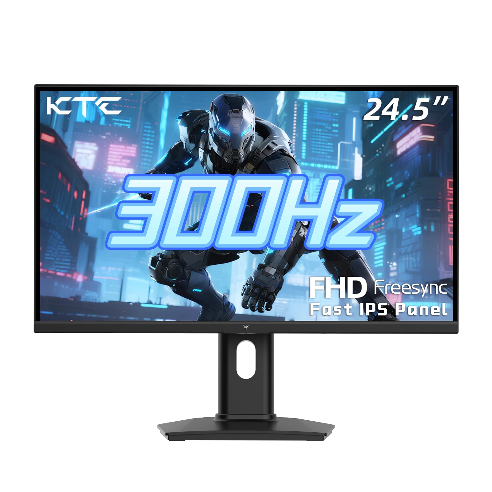KTC 24.5 Pulgadas 300Hz Monitor de Juegos - Monitor PC IPS Rápido FHD 1080P Gaming 1ms, Sincronización Adaptativa, HDR, Monitores Gamer de 240Hz con Display Port 1.4x1 HDMI 2.0x2, 119% sRGB, Montaje